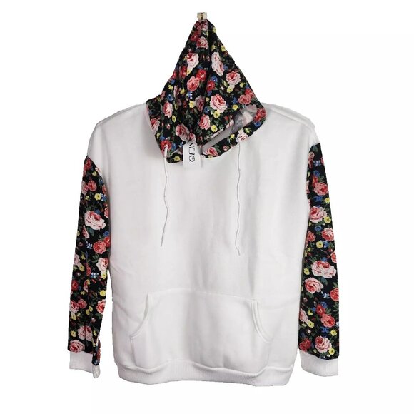 Finejo Women Hoodie Long Sleeves Polyester Pullover Light Weight Pockets XL - Picture 1 of 7